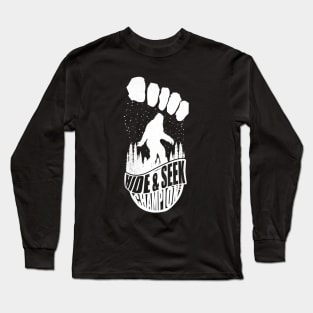 Hide And Seek Champion Bigfoot Footprint Long Sleeve T-Shirt